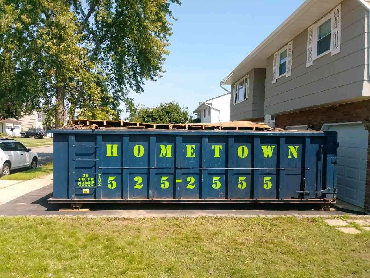 30 yd container at home