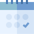 blue calendar vector icon