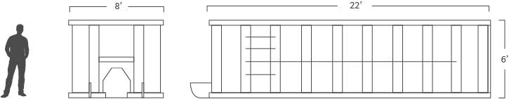 30 yard dumpster blueprint