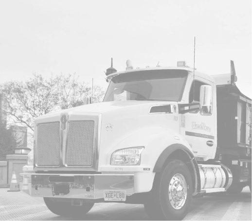 dumpster truck shadow background