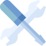 blue tools vector icon