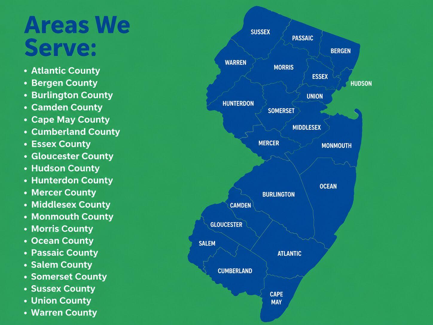 Full service throughout New Jersey
